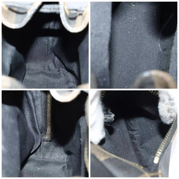 FENDI Pecan Canvas Backpack Brown Black gold Auth - Picture 14 of 16